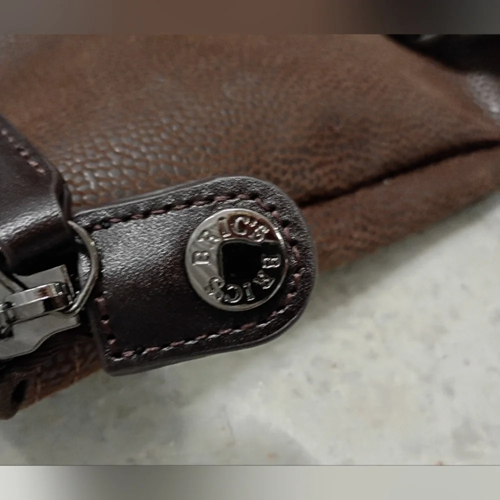 Bricks Boutique High Quality Brown Leather  Weekend Bag